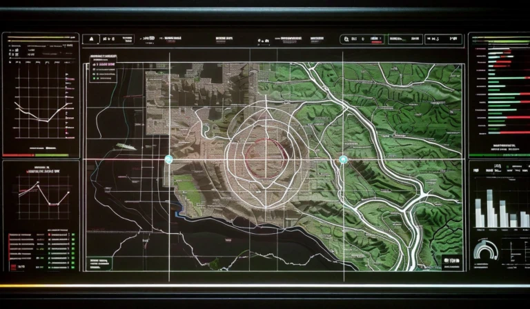 AI interface with tactical display
